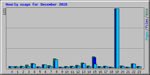 Hourly usage for December 2018